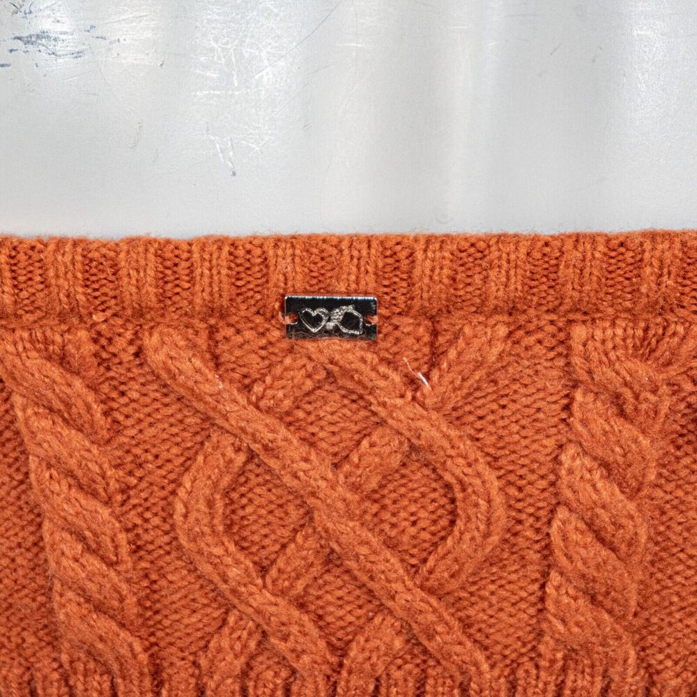 For Love and Lemons size XS Florentina knit Crop sweater tank in brown/orange - Picture 9 of 9
